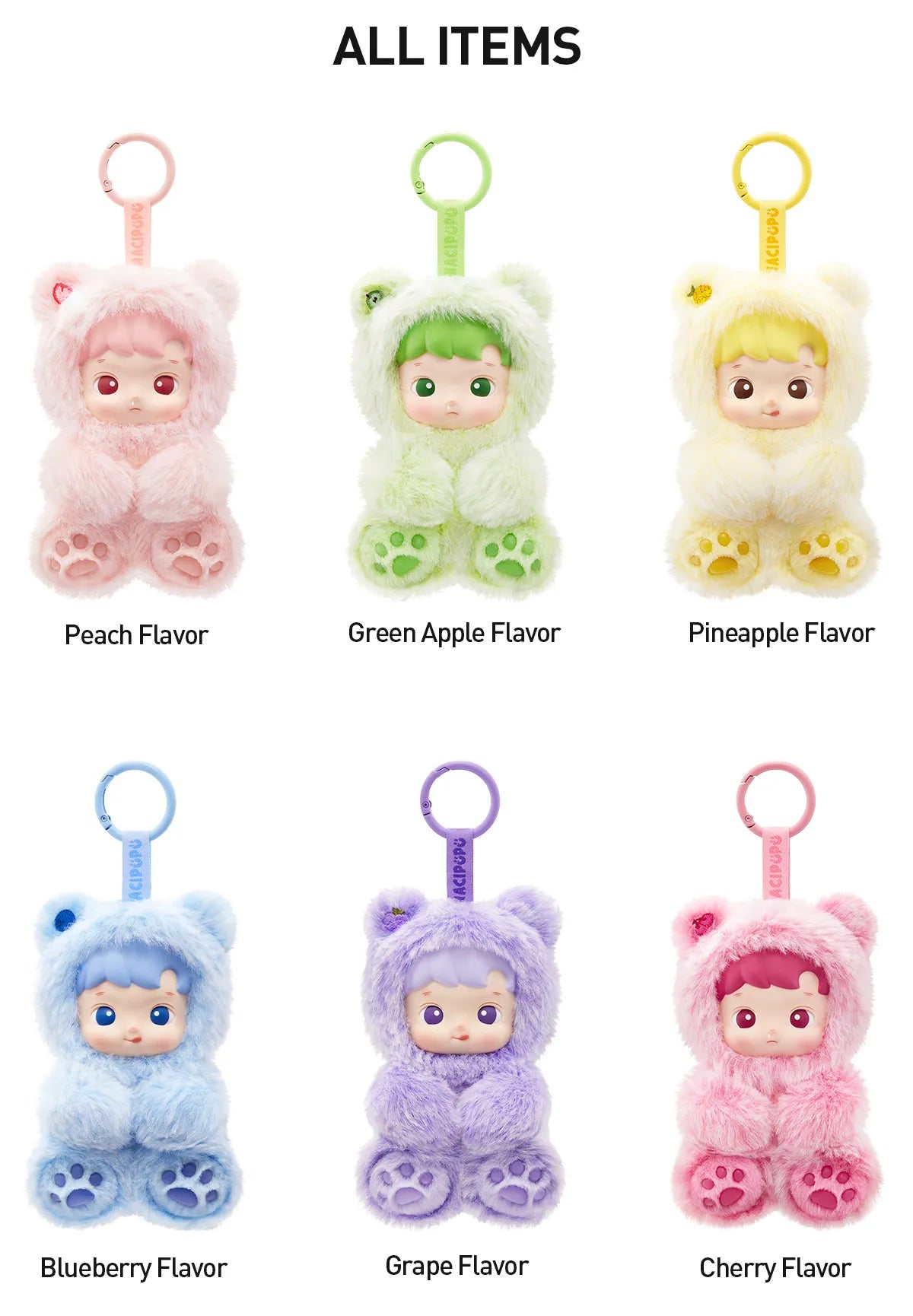 HACIPUPU Gummy Bear Series-Vinyl Plush Pendant Blind Box
POP MART