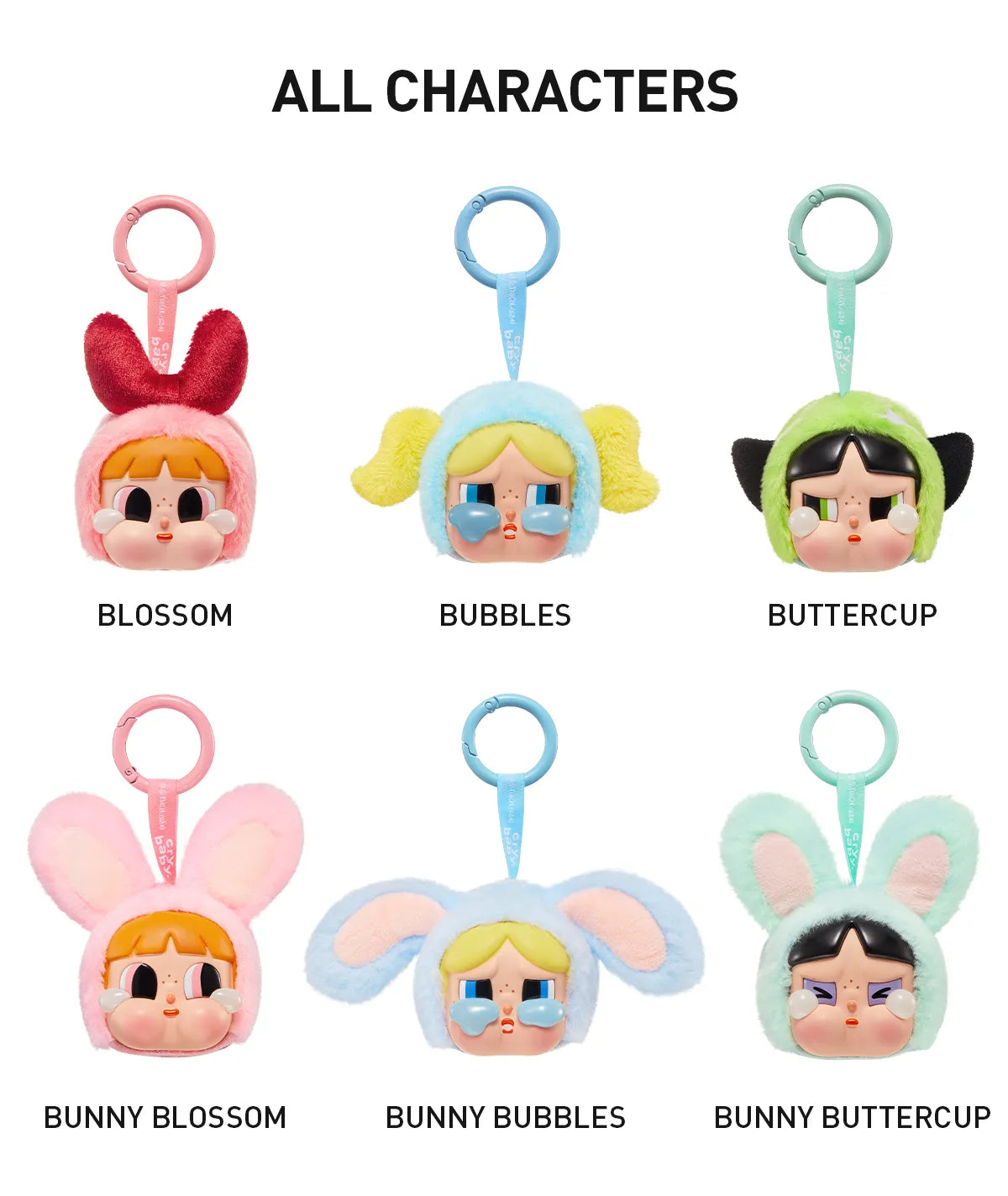 CRYBABY × Powerpuff Girls Series-Vinyl Face Plush Blind Box POP MART