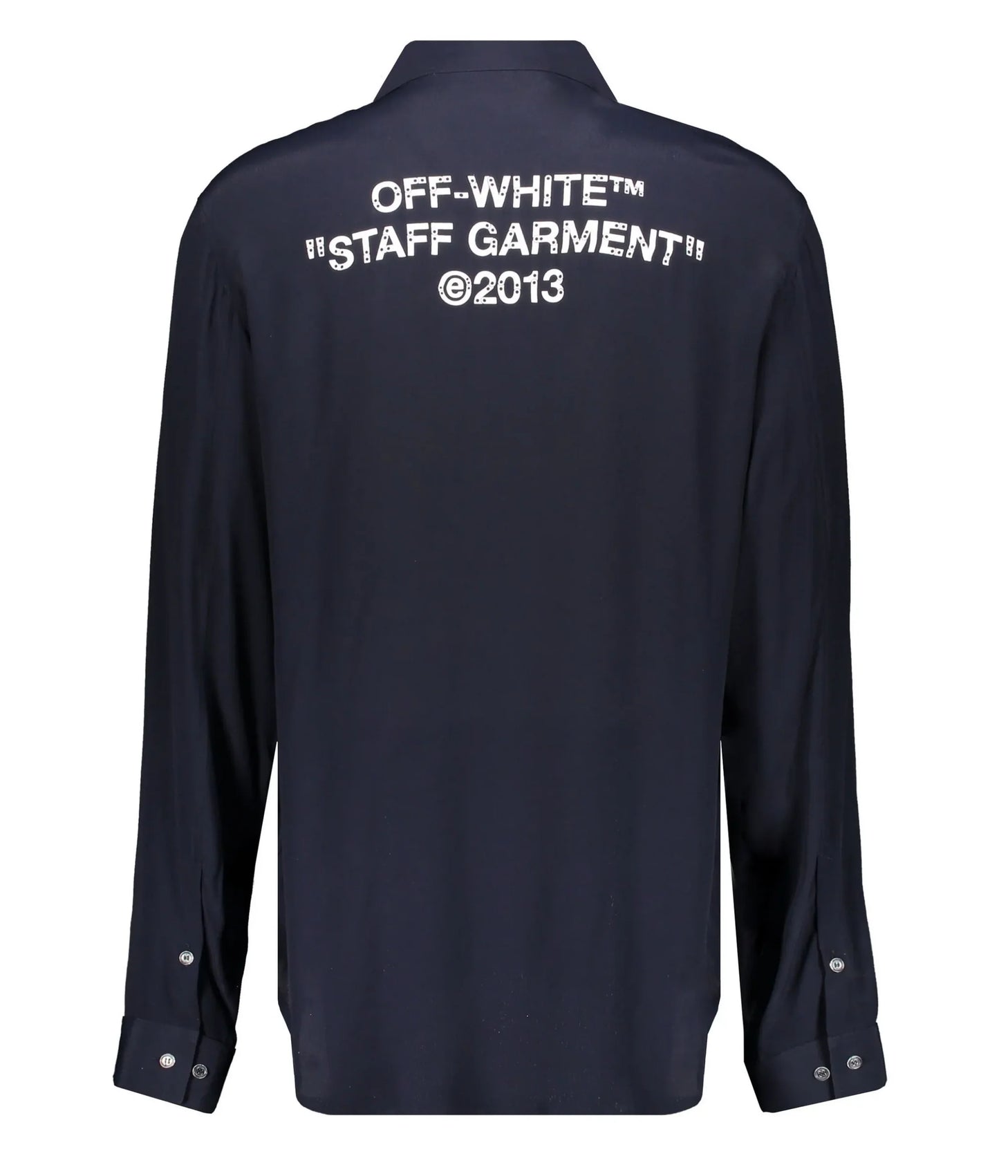 Off White long sleeve Staff Garment Navy