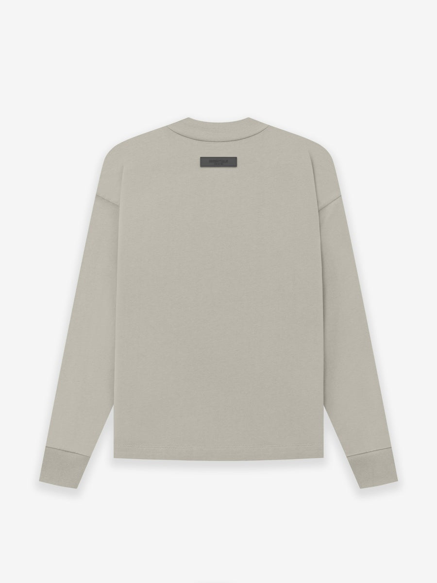 CAMISETA LONG SLEEVE MOCK NECK ESSENTIALS FEAR OF GOD LIGHT GR