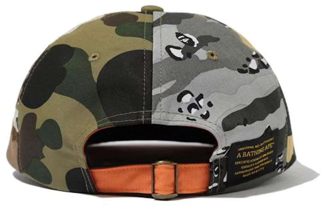GORRA BAPE MAD SHARK CRAZY CAMO PANEL CAP
