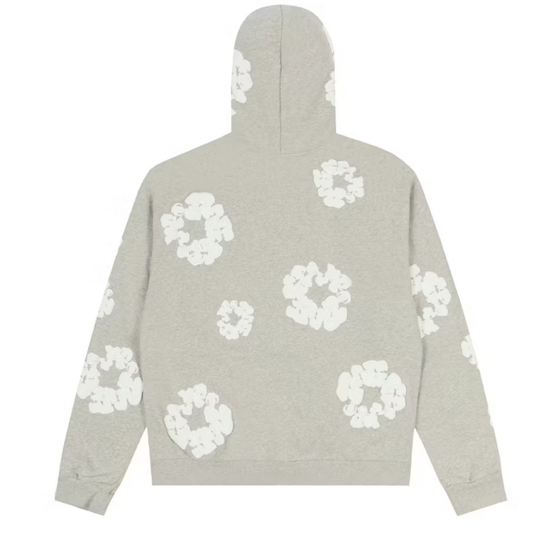 SUDADERA ZIPPED DENIM TEARS GREY