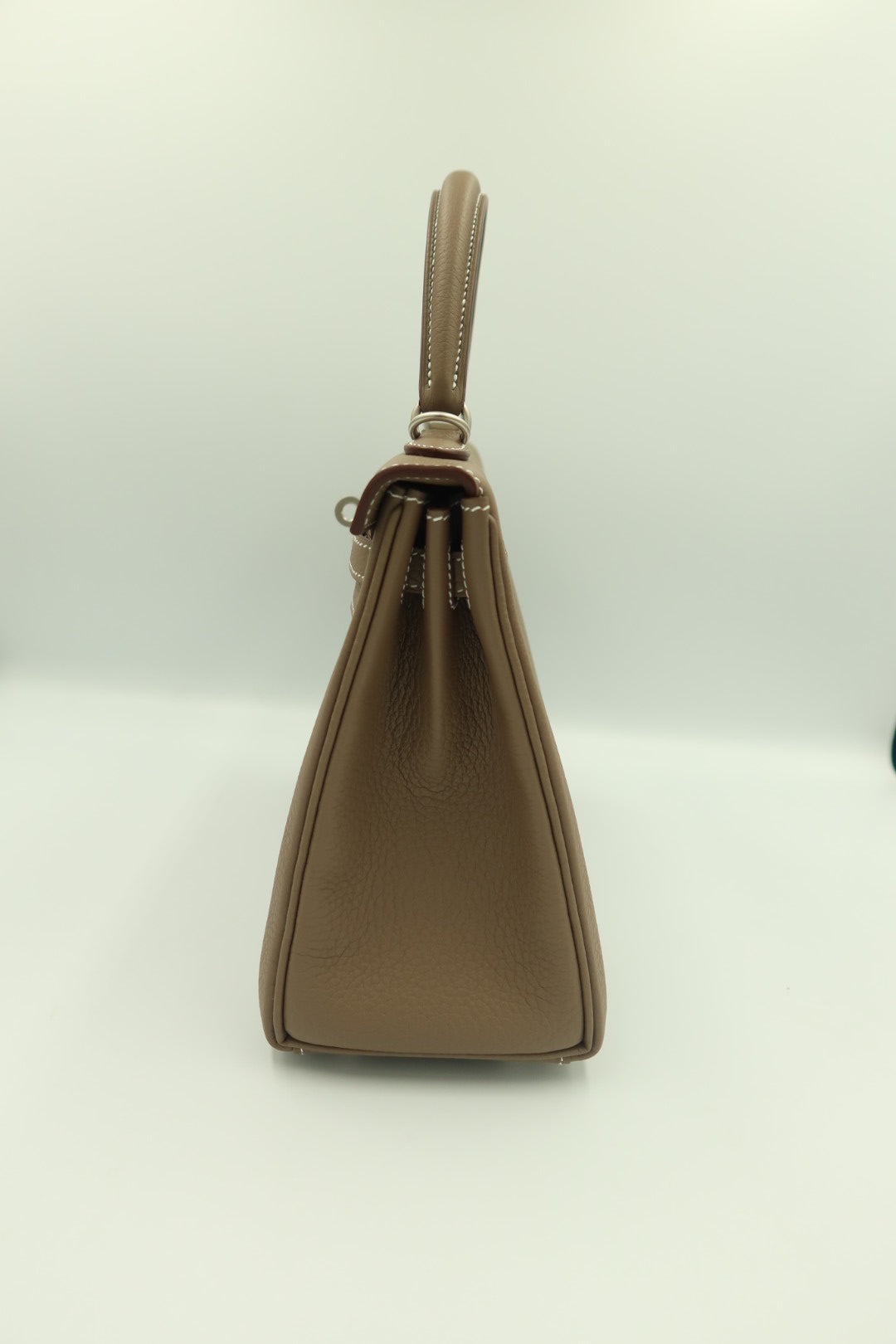 KELLY 25 RETOURNE IN ETOUPE TOGO LEATHER PHW HERMES