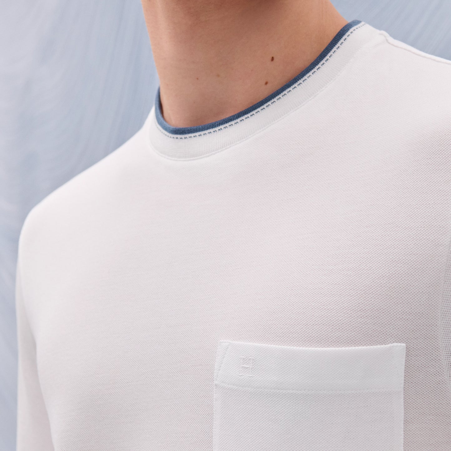 HERMES "H" embroidered T-shirt