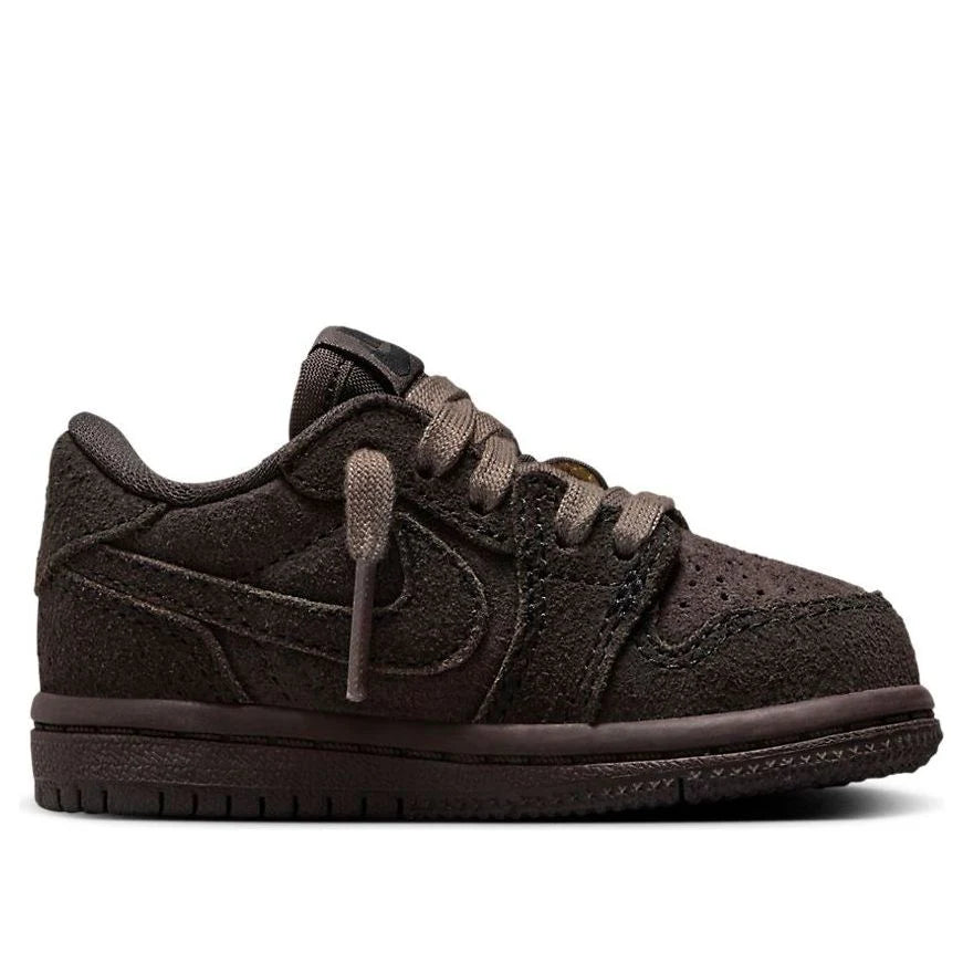 NIKE Air Jordan kids 1 Retro Low OG SP x Travis Scott 'Velvet Brown'