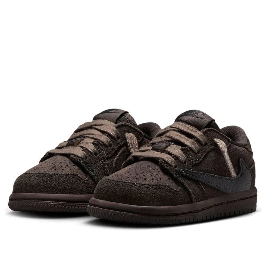 NIKE Air Jordan kids 1 Retro Low OG SP x Travis Scott 'Velvet Brown'