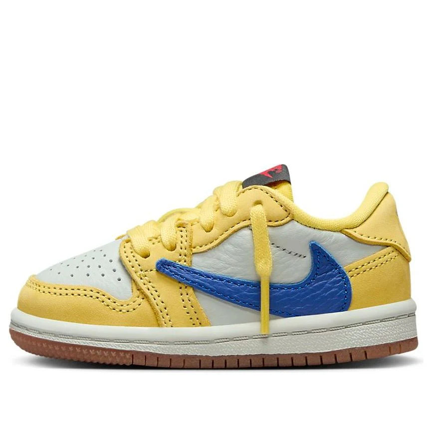 Air Jordan Kids 1 Retro Low OG SP x Travis Scott 'Canary'