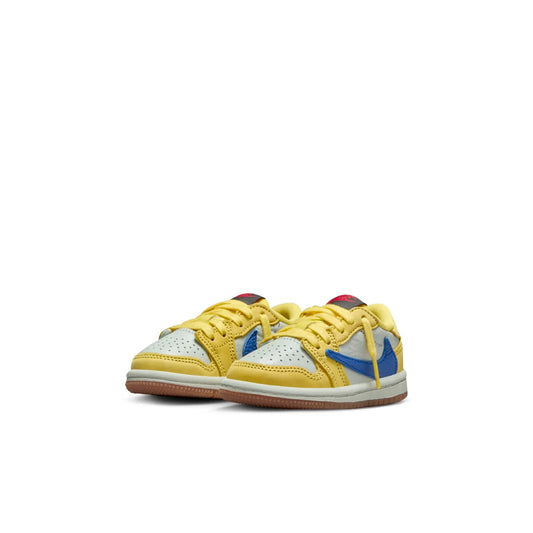 Air Jordan Kids 1 Retro Low OG SP x Travis Scott 'Canary'