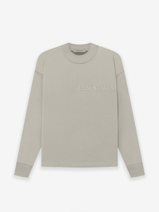 CAMISETA LONG SLEEVE MOCK NECK ESSENTIALS FEAR OF GOD LIGHT GR