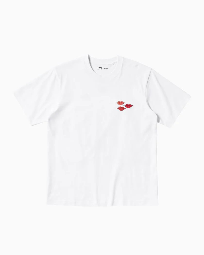 CAMISETA KAWS WARHOL WHITE GRAPHIC PINK BUNNY