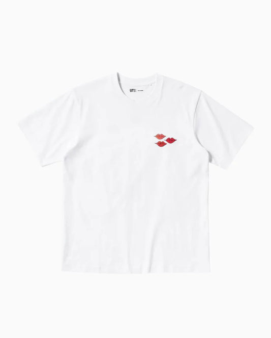 CAMISETA KAWS WARHOL WHITE GRAPHIC PINK BUNNY