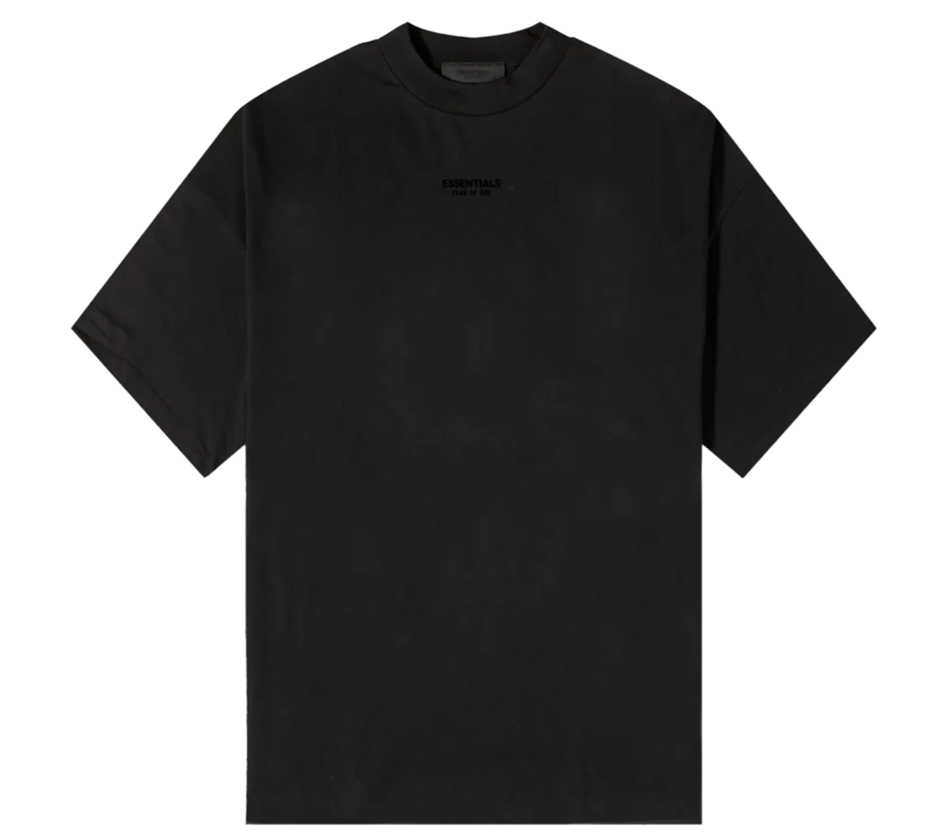 CAMISETA ESSENTIALS FEAR OF GOD BLACK SMALL LOGO JET BLACK