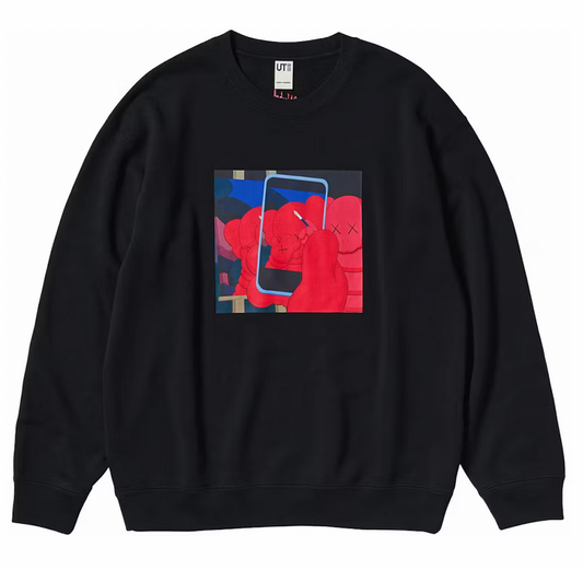 SUDADERA CREWNECK KAWS WARHOL GRAPHIC BLACK