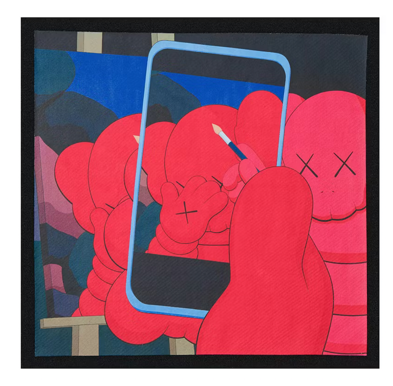 SUDADERA CREWNECK KAWS WARHOL GRAPHIC BLACK