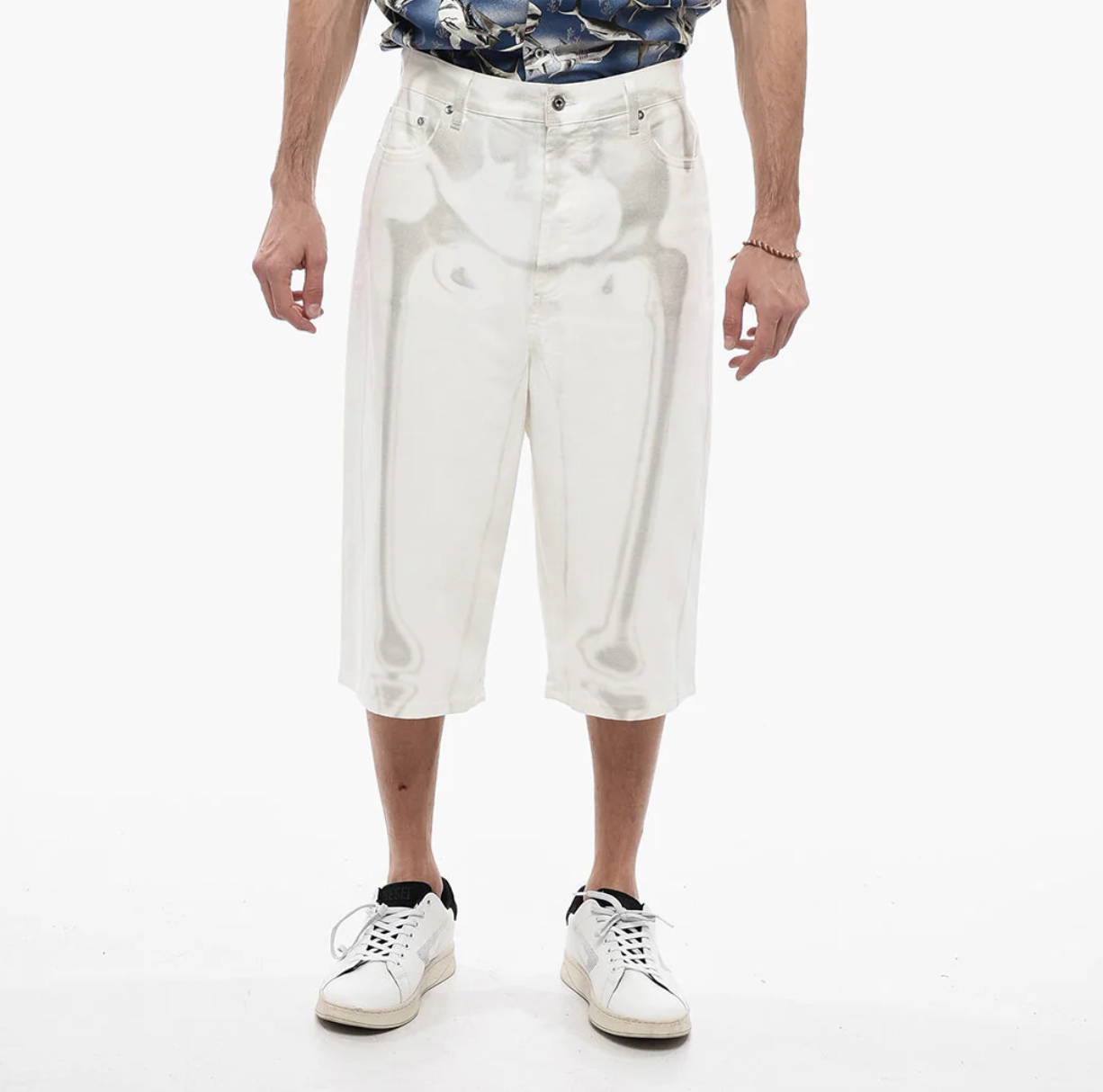 PANTALON OFF-WHITE BODY SCAN BONE