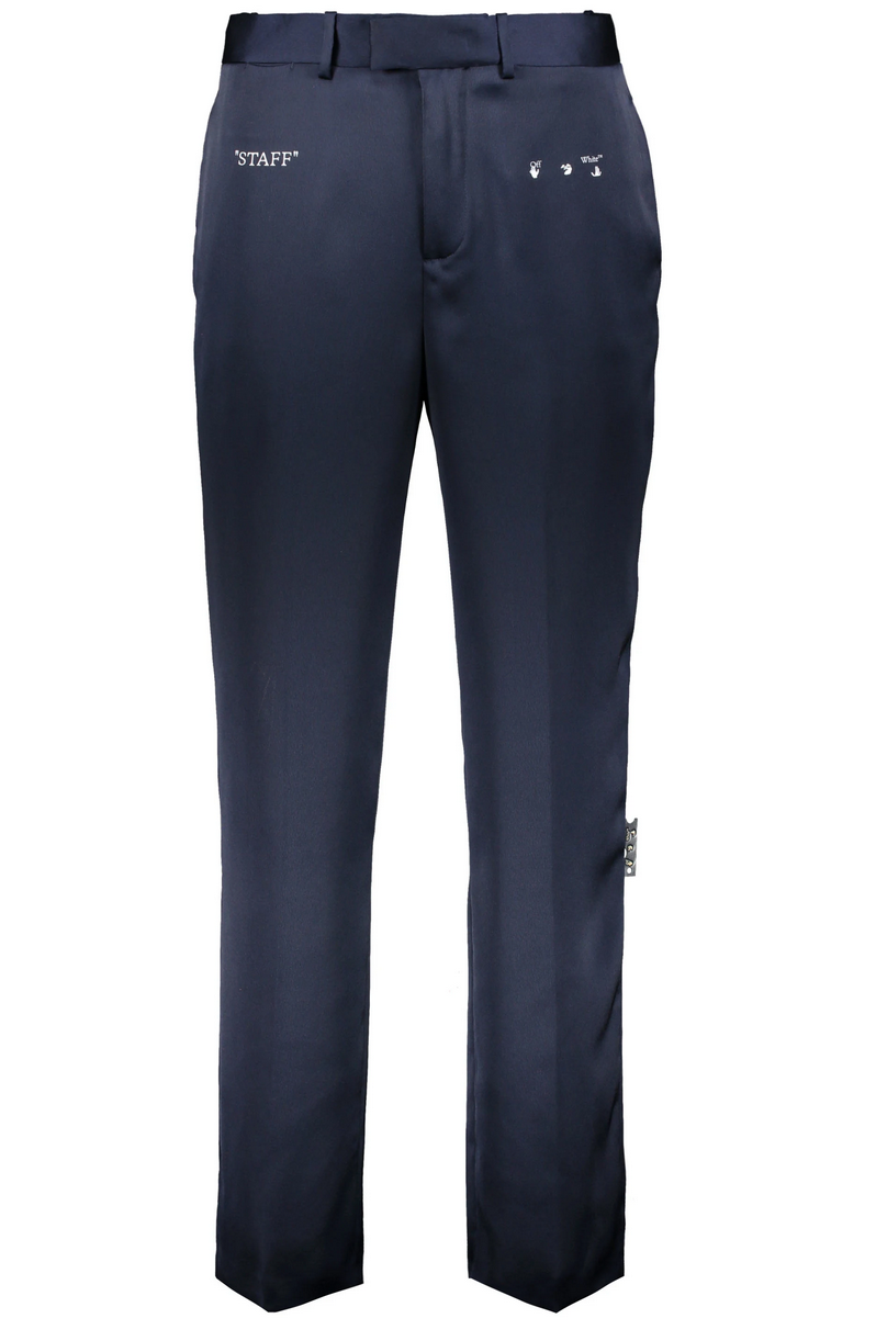PANTALON OFF-WHITE STAFF GARMENT NAVY