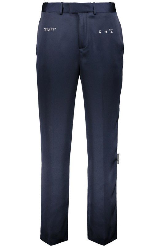 PANTALON OFF-WHITE STAFF GARMENT NAVY