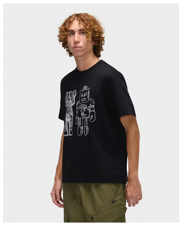 CAMISETA KAWS WARHOL WHITE GRAPHIC BLACK ROBOT