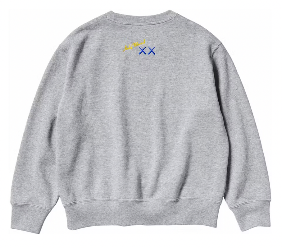 SUDADERA CREWNECK KAWS WARHOL GRAPHIC BLUE BANANA