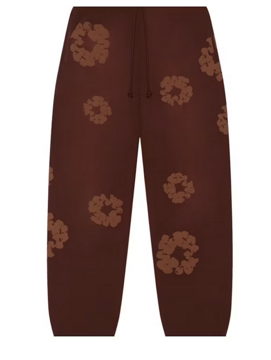 PANTALON DENIM TEARS COTTON WREATH BROWN